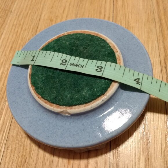 Vintage Blue Ashtray "Electro Porcelain Limited" Waterloo Made in Canada AS IS - Picture 13 of 13